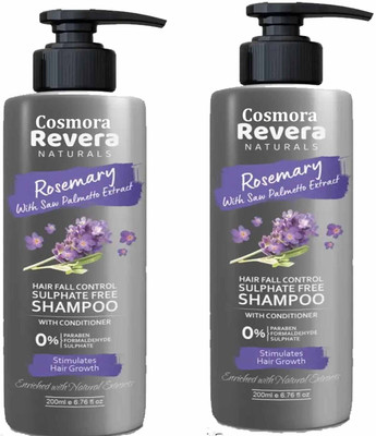 COSMORA REVERA ROSE MARRY SHAMPOO FOR SHINEE & SMOOTH LONG HAIR PACK OF - 200ml x 2(400 ml)