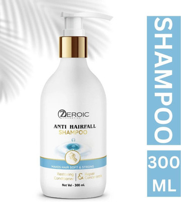ZEROIC Anti Hairfall Shampoo for Smooth & Healthy Hair Stops Hairfall and Dandruff(300 ml)
