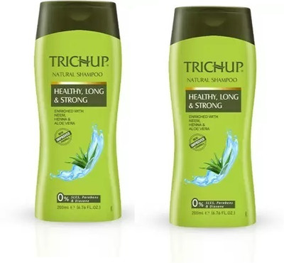 TRICHUP Healthy Long & Strong Natural Shampoo 200 ml pack of 2(200 ml)
