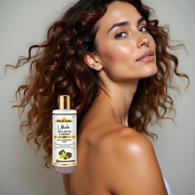 Utkrisht Khadi Shikakai Amla Reetha Shampoo to Revive Dull Hair Naturally(200 ml)