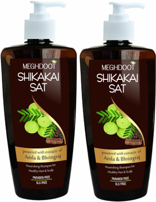 MEGHDOOT Herbal Shikakai Ayurvedic Shampoo(400 ml)
