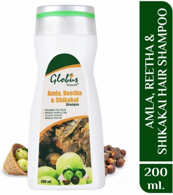 Globus Naturals Amla Reetha Shikakai Shampoo - 200 ml(200 ml)