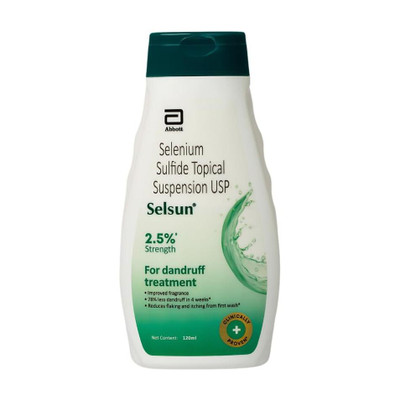 Selsun Suspension Anti Dandruff Shampoo Liquid(120 ml)