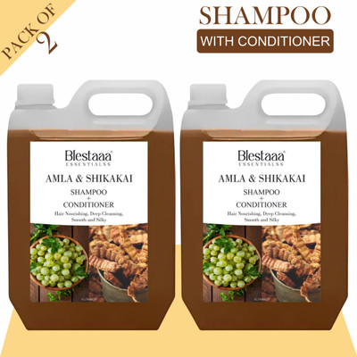 blestaaa essentialss HERBALS Amla & Shikakai Shampoo with Reetha..(2 L)