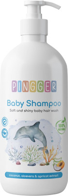 Pingger Natural baby shampoo for Soft and Shiny Baby Hair wash(520 ml)