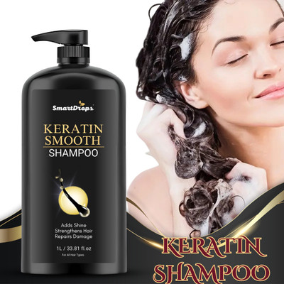 smartdrops Keratin + Smoothing Shampoo & Anti-Dandruff Shampoo(1 L)