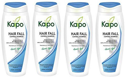 KAIPO Fall Control Shampoo for Men and Women (Pack Of 4x175ml)(700 ml)