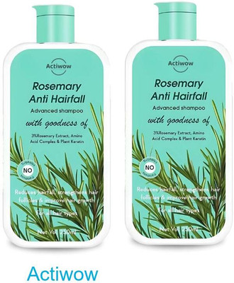 ACTIWOW Rosemary Shampoo For Improving Hair Thickness and Promoting Growth A001(500 ml)