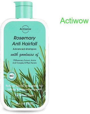 ACTIWOW Rosemary Shampoo For Healthy, Strong Hair Without Excessive Fall(300 ml)