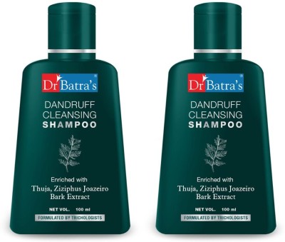 Dr Batra's Dandruff Cleansing Shampoo Pack of 2(100 ml)