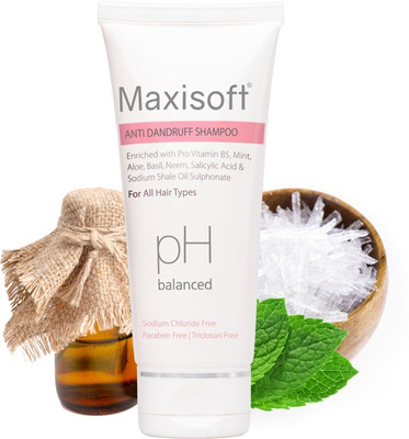 Maxisoft Anti-Dandruff Shampoo 100 ml | Aloe, Mint & Neem(100 ml)