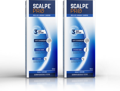 Scalpe Pro Daily Anti Dandruff Shampoo,100ml x 2(200 ml)