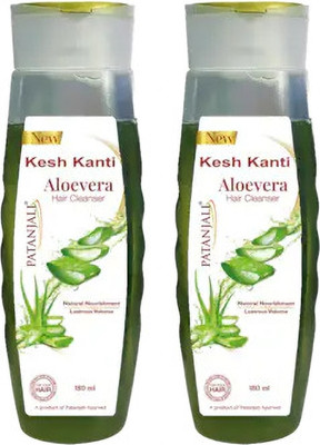PATANJALI KESH KANTI ALOEVERA SHAMPOO 180ML 2PCS PK(360 ml)