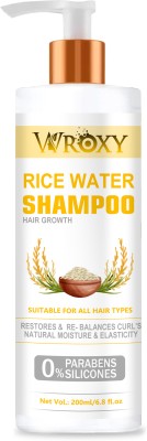 Wroxy Rice Water Shampoo For Hair Growth, Strong & Long Hair(200 ml)