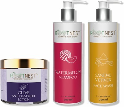 ROOTNEST Skin Care Hair Care Kit | Buy 2 Get 1 Free| Combo (Pack of 3) 200ml(500 ml)