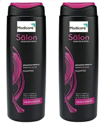 Modicare SALON PROFESSIONAL ADVANCED FORMULA SMOOTH & SHINE SHAMPOO (Pack of 2)(400 ml)