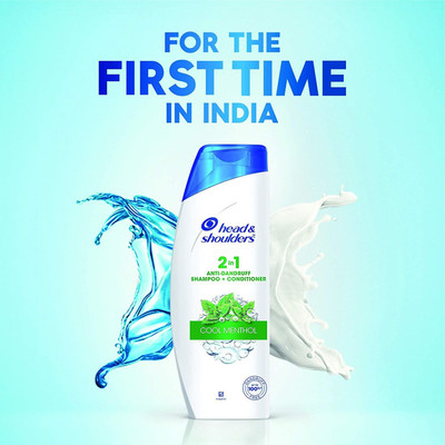 Head and Shoulders (2 in 1 Dandruff And Conditioner) Cool menthol Shampoo 340ml set- 1(340 ml)
