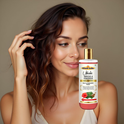 Utkrisht Khadi Hibiscus & Fenugreek Shampoo to Control Hair Shedding Fast(200 ml)