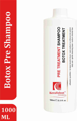 KeraVelvet Pro Tech Botox Keratin Pre Clarifying Shampoo 1000 ml(1000 ml)