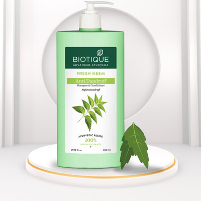 BIOTIQUE fresh neem shampoo-650ml-pack1(650 ml)