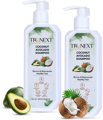 TRUNEXT Coconut Avocado Shampoo,(600 ml)