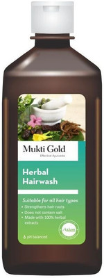 AXIOM Mukti Gold Herbal Hair Wash,Helpful for Growth, Controlling Dandruff(400 ml)