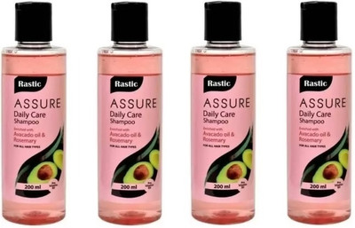 Rastic Assure Daily Care Enriched With Avocado Oil & Rosemary Shampoo Pack of 4(800 ml)