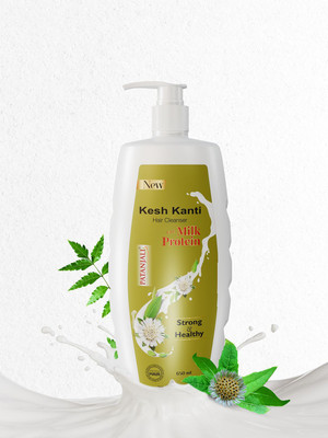 PATANJALI Kesh Kanti Milk Protein Hair Cleanser Shampoo, Prevents Dryness(650 ml)