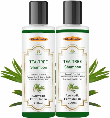 vedimatic Khadi Herbal Tea Tree Shampoo/Cleanser For Nourished & Healthy Hair(400 ml)