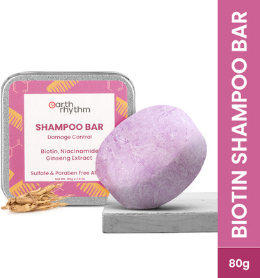 Earth Rhythm Damage control Shampoo Bar in Tin packaging(80 ml)