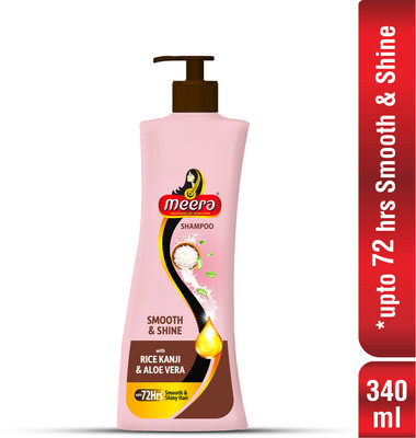 Meera Shampoo with Rice Kanji and Aloe Vera for Smooth and Shiny Hair upto 72 Hours(340 ml)