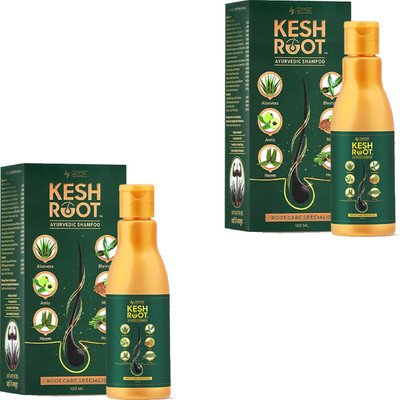 KESH ROOT Rj Kesh Root Ayurvedic Shampoo Pack of - 2(200 ml)