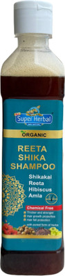 New Super Herbal Reeta Shika Shampoo | Soapnuts | Hibiscus | Natural & Organic Shampoo(500 ml)