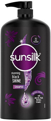 SUNSILK STUNNING BLACK SHINE SHAMPOO 1 L X SET OF 1)(1 L)