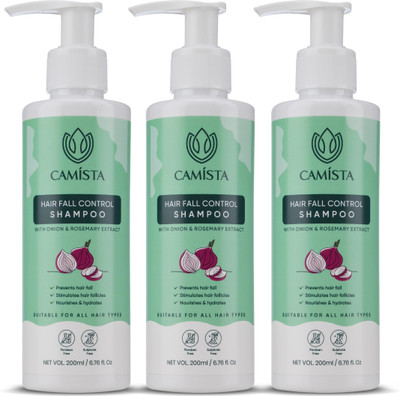 CAMISTA Hair Fall Control Shampoo with Onion & Rosemary Extract for Reduce Breakage(600 ml)