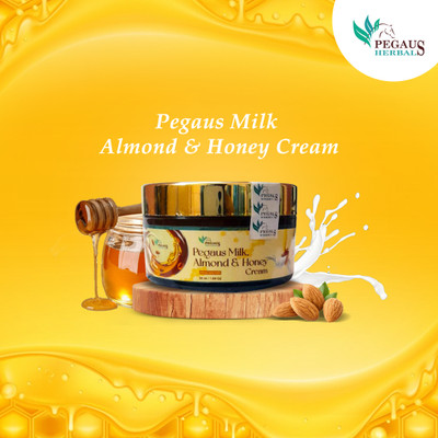 PEGAUS HERBALS Pegaus Milk Almond & Honey cream(50 g)