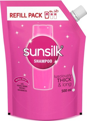SUNSILK Lusciously Thick & Long Shampoo Refill Pack  (500 ml)