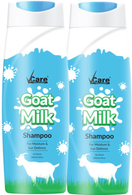 Vcare Goat Milk Shampoo 200ml for All Hair Types Nourishes and Moisturizes (1 + 1)(0.2 L)
