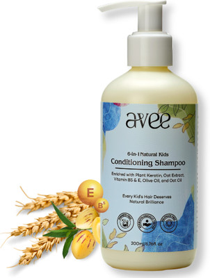 AVEE Kids Shampoo for 5 to 12 Years - Silky & Shiny Hair, Reduces Itchy Scalp(200 ml)