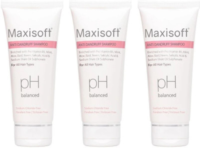 Maxisoft Anti-Dandruff Shampoo | Aloe, Mint & Neem(300 ml)