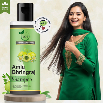 Top Quality Store Nourish Hair & Scalp – Bhringraj Amla Herbal Shampoo Sulphate Free, 420ml(100 ml)