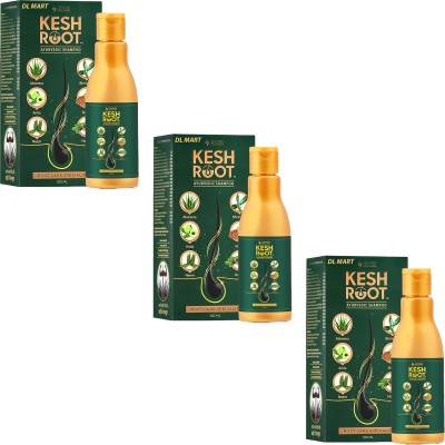 DL MART KESHROOT HAIR SHAMPOO FOR DAMAGE HAIR PACK OF 3(300 ml)