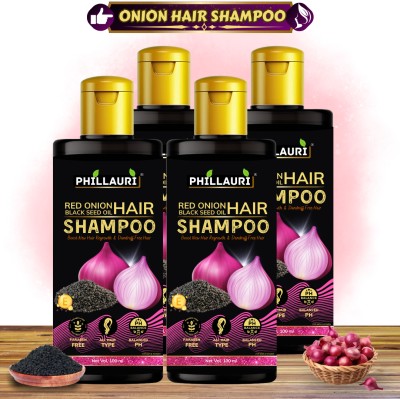 Phillauri Anti Dandruff and Silky Hair Onion Black seed Shampoo for Men & Women(400 ml)