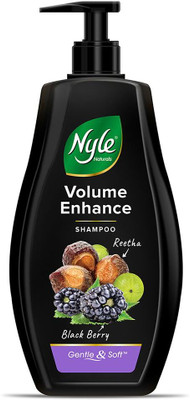Nyle Naturals Volume Enhance Shampoo, With Blackberry, Reetha and Amla(1 L)