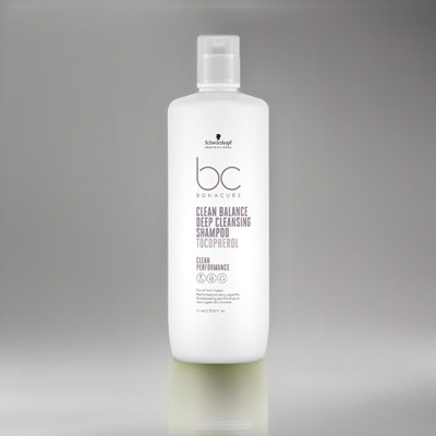 Schwarzkopf Professional Bonacure Clean Balance Deep Cleansing Shampoo with Tocopherol(1000 ml)