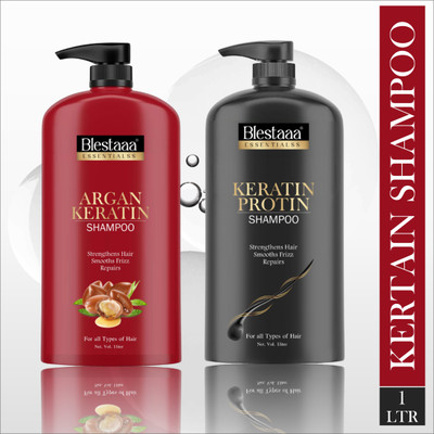 blestaaa essentialss Argan With a Keratin Smooth And Shine Shampoo For Dayle Use For Women.(2 L)