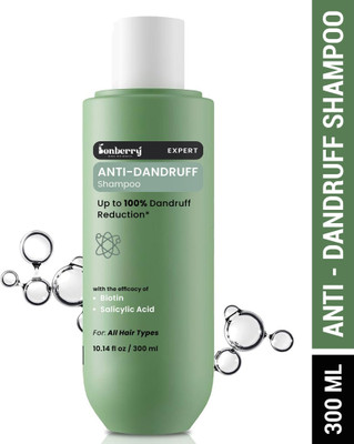Bonberry Anti-Dandruff Shampoo - ,Strengthens Hair with Salicylic Acid & Biotin(300 ml)