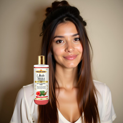 Utkrisht Khadi Natural Hibiscus Fenugreek Shampoo for Hair Strength & Shine(200 ml)