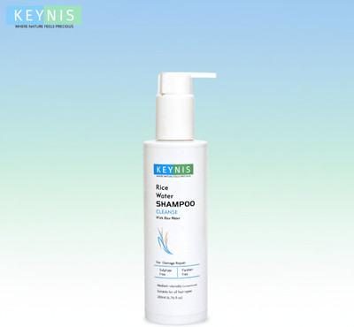 KEYNIS Rice Water Shampoo for Damage Repair & Hairfall – Sulphate & Paraben Free(200 ml)
