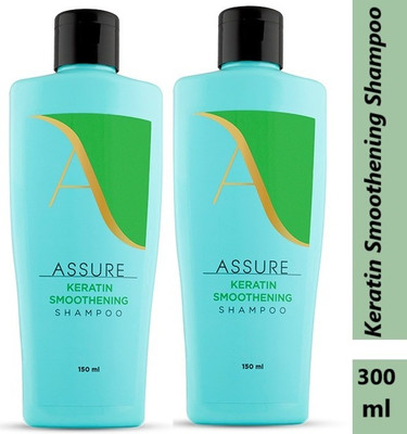 ASSURE Keratin Smoothening Shampoo provides intense hydration relieves dryness 300ml(300 ml)